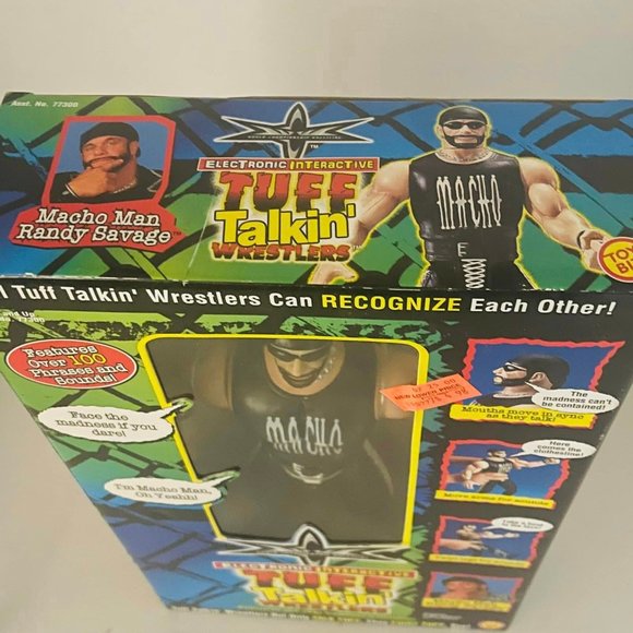 Macho Man Randy Savage WCW Tuff Talkin Wrestlers Action Figure Toybiz 1999 WWE- - Picture 7 of 12